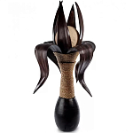 Настольная лампа черная INDONESIAN LAMPS 1 варинант исполнения - 1 | Loft Concept в Екатеринбурге