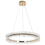 Кольцевая люстра с хрустальным декором Rowan Crystal Ring Horizontal Chandelier варинант исполнения - 4 | Loft Concept в Екатеринбурге
