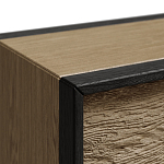 Комод 8 ящиков с подсветкой на рельефном фасаде Warm Industrial варинант исполнения - 8 | Loft Concept в Екатеринбурге