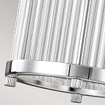 Подвесной светильник цвета хром с рифленым стеклянным цилиндрическим плафоном в современном стиле Feiss варинант исполнения - 6 | Loft Concept в Екатеринбурге