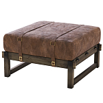 Пуф Duncan винтажная коричневая кожа  варинант исполнения - 2 | Loft Concept в Екатеринбурге