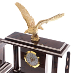 Настольный письменный набор из природного камня обсидиана с декором в виде орла Golden Eagle варинант исполнения - 2 | Loft Concept в Екатеринбурге