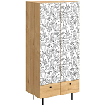 Шкаф с принтом Floral notes варинант исполнения - 1 | Loft Concept в Екатеринбурге