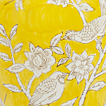 Настольная лампа желтая с изображением белых птиц Flight Among Acacia варинант исполнения - 6 | Loft Concept в Екатеринбурге