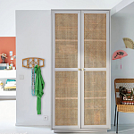 Шкаф с двумя дверцами из плетеного ротанга Tomio Wicker Furniture варинант исполнения - 9 | Loft Concept в Екатеринбурге