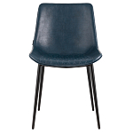 Стул с обивкой из экокожи темно-синего цвета RHOMBUSES UPHOLSTERY варинант исполнения - 2 | Loft Concept в Екатеринбурге