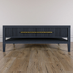 Кофейный стол Primo с двумя ящиками Черный дуб варинант исполнения - 2 | Loft Concept в Екатеринбурге