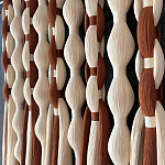 Дизайнерский Декор на стену с кисточками из хлопковых нитей wall panel Thread brushes варинант исполнения - 2 | Loft Concept в Екатеринбурге