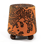 Пуф Wakonda Terracotta Tiger Mountain с Круглыми ножками  варинант исполнения - 4 | Loft Concept в Екатеринбурге