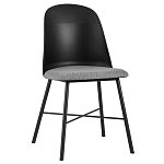 Стул из прочного пластика на металлическом основании Anora Black варинант исполнения - 1 | Loft Concept в Екатеринбурге