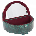 Шкатулка с мозаикой из натурального камня змеевик Stone Casket варинант исполнения - 2 | Loft Concept в Екатеринбурге