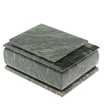 Шкатулка с зеркалом из натурального камня змеевик Stone Casket варинант исполнения - 5 | Loft Concept в Екатеринбурге