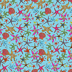 Stiletto Sideboard Blue nautical print варинант исполнения - 1 | Loft Concept в Екатеринбурге