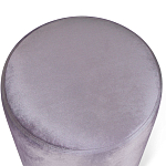 Пуф фиолетовый велюр на золотом металлическом основании Golden Belt варинант исполнения - 2 | Loft Concept в Екатеринбурге