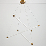 Светодиодная люстра Trumpet Tube Brass  варинант исполнения - 4 | Loft Concept в Екатеринбурге