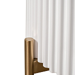 Тумбочка белая круглая с мраморной столешницей Thoroughbass варинант исполнения - 3 | Loft Concept в Екатеринбурге