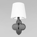 Бра с белым текстильным абажуром и фигурным основанием с зеркальной вставкой Vitorino варинант исполнения - 12 | Loft Concept в Екатеринбурге