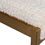 Стул барный букле бежевый с каркасом цвета матовое золото Tactility варинант исполнения - 3 | Loft Concept в Екатеринбурге