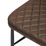 Стул с темно-коричневой обивкой из экокожи Benderson варинант исполнения - 6 | Loft Concept в Екатеринбурге