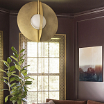 Подвесной светильник в форме золотых дисков Minimalist Lighting Fixture варинант исполнения - 3 | Loft Concept в Екатеринбурге