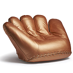 Дизайнерское кожаное кресло в форме руки Poltronova Joe Gold  Armchair варинант исполнения - 2 | Loft Concept в Екатеринбурге