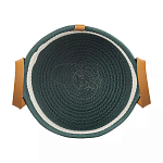 Корзина для хранения с ручками Interlacement Green  варинант исполнения - 1 | Loft Concept в Екатеринбурге