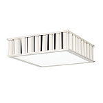 Потолочный светильник квадратный с гофрированным серебрянным абажуром Millennium варинант исполнения - 1 | Loft Concept в Екатеринбурге