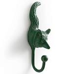 Настенный крючок лиса Fox Wall Hook Green варинант исполнения - 2 | Loft Concept в Екатеринбурге