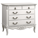 Комод белый из массива бука в стиле прованс White Provence варинант исполнения - 3 | Loft Concept в Екатеринбурге