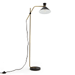 Торшер с поворотным плафоном Davy Brass Floor Lamp варинант исполнения - 2 | Loft Concept в Екатеринбурге