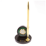 Часы настольные с ручкой из натурального камня Stone Clock варинант исполнения - 8 | Loft Concept в Екатеринбурге