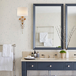 Бра с цветочным основанием и тканевым абажуром Tugella Flower Lamp варинант исполнения - 3 | Loft Concept в Екатеринбурге