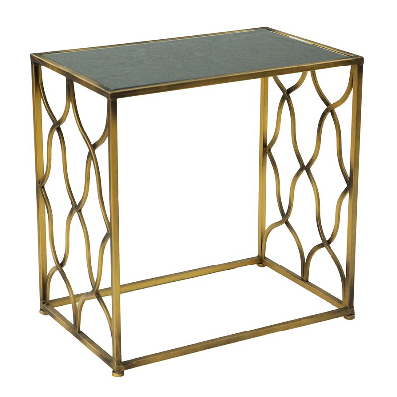 Консоль Golden Broken Rhombuses Золотой Черный в Екатеринбурге | Loft Concept 