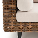 Трехместный садовый диван из плетеного пластика Matteo варинант исполнения - 4 | Loft Concept в Екатеринбурге