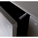 Комод со стеклянной столешницей и с выдвижными ящиками Minimalist Accent варинант исполнения - 4 | Loft Concept в Екатеринбурге