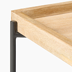 Журнальный стол с прямоугольной деревянной столешницей Urban Style Space варинант исполнения - 2 | Loft Concept в Екатеринбурге