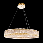 Люстра подвесная круглая из прозрачного хрусталя с золотым корпусом Selfsufficient варинант исполнения - 9 | Loft Concept в Екатеринбурге