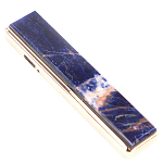 Зажигалка электронная с накладкой из натурального камня Содалит и с USB проводом для зарядки Stone Lighters варинант исполнения - 1 | Loft Concept в Екатеринбурге