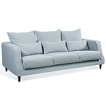 Диван Seldon с мягкими подушками голубое букле варинант исполнения - 1 | Loft Concept в Екатеринбурге