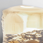 Встраиваемый в стену гипсовый светильник под покраску в античном стиле Antiquity Athena варинант исполнения - 11 | Loft Concept в Екатеринбурге