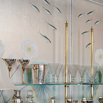 Обои ручная роспись Jakuchu Original colourway on Tarnished Silver gilded paper варинант исполнения - 1 | Loft Concept в Екатеринбурге