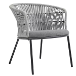 Кресло с декоративным плетением на спинке и подлокотниках Armchair Weaving варинант исполнения - 2 | Loft Concept в Екатеринбурге