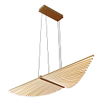 Люстра в виде распахнутых крыльев из тонких металлических планок Flight of Freedom варинант исполнения - 3 | Loft Concept в Екатеринбурге