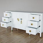 Большой Комод-буфет Elsa Dreams White с ящиками варинант исполнения - 6 | Loft Concept в Екатеринбурге
