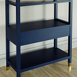 Стеллаж Elsa Dreams Blue со стеклянными полками и ящиком варинант исполнения - 6 | Loft Concept в Екатеринбурге