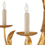 Люстра золотая с декором в виде перьев Bunch of Feathers варинант исполнения - 1 | Loft Concept в Екатеринбурге