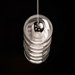 Люстра линейная с 6-ю прозрачными стеклянными плафонами округлой формы HANDLE GRAPE варинант исполнения - 7 | Loft Concept в Екатеринбурге