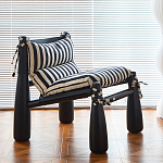 Кресло черно-белое со съемными подушками Celebrity варинант исполнения - 2 | Loft Concept в Екатеринбурге