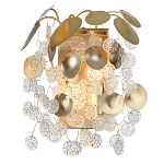 Бра с декоративными подвесками из прозрачного стекла в форме монеток FAIRYTREE Light варинант исполнения - 2 | Loft Concept в Екатеринбурге