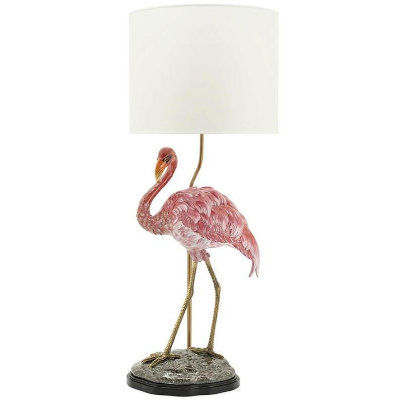 Настольная лампа ABHIKA LAMPTABLE FLAMINGO Розовый Золотой в Екатеринбурге | Loft Concept 